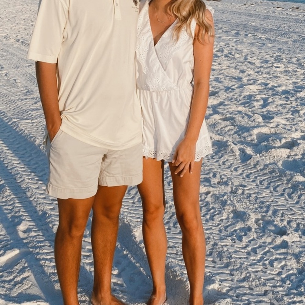 Lover + Friends Romper with Lace Trim